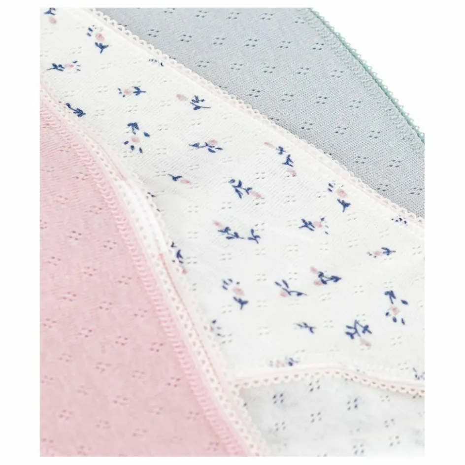Sale Lot 3 Culottes Fleuries Coton Bio | Femme Lingerie, Chaussettes