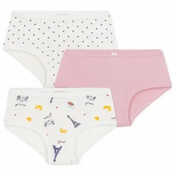 Enfant Petit Bateau Nuit, Sous-Vêtements*Lot 3 Culottes Paris Coton Bio |