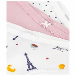 Enfant Petit Bateau Nuit, Sous-Vêtements*Lot 3 Culottes Paris Coton Bio |