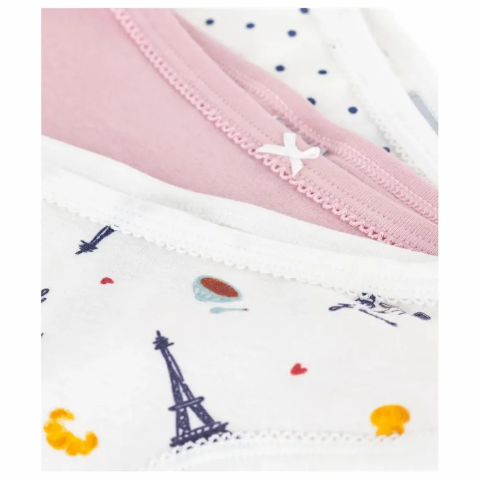 Enfant Petit Bateau Nuit, Sous-Vêtements*Lot 3 Culottes Paris Coton Bio |