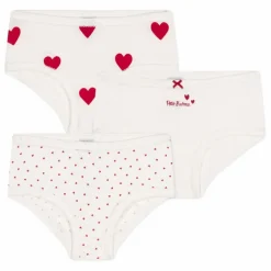 Sale Lot 3 Culottes Taille Haute Cœurs | Enfant Nuit, Sous-Vêtements