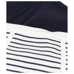 Discount Petit Bateau Lot 2 Culottes Tailles Hautes Rayées Coton Bio | Bleu marine