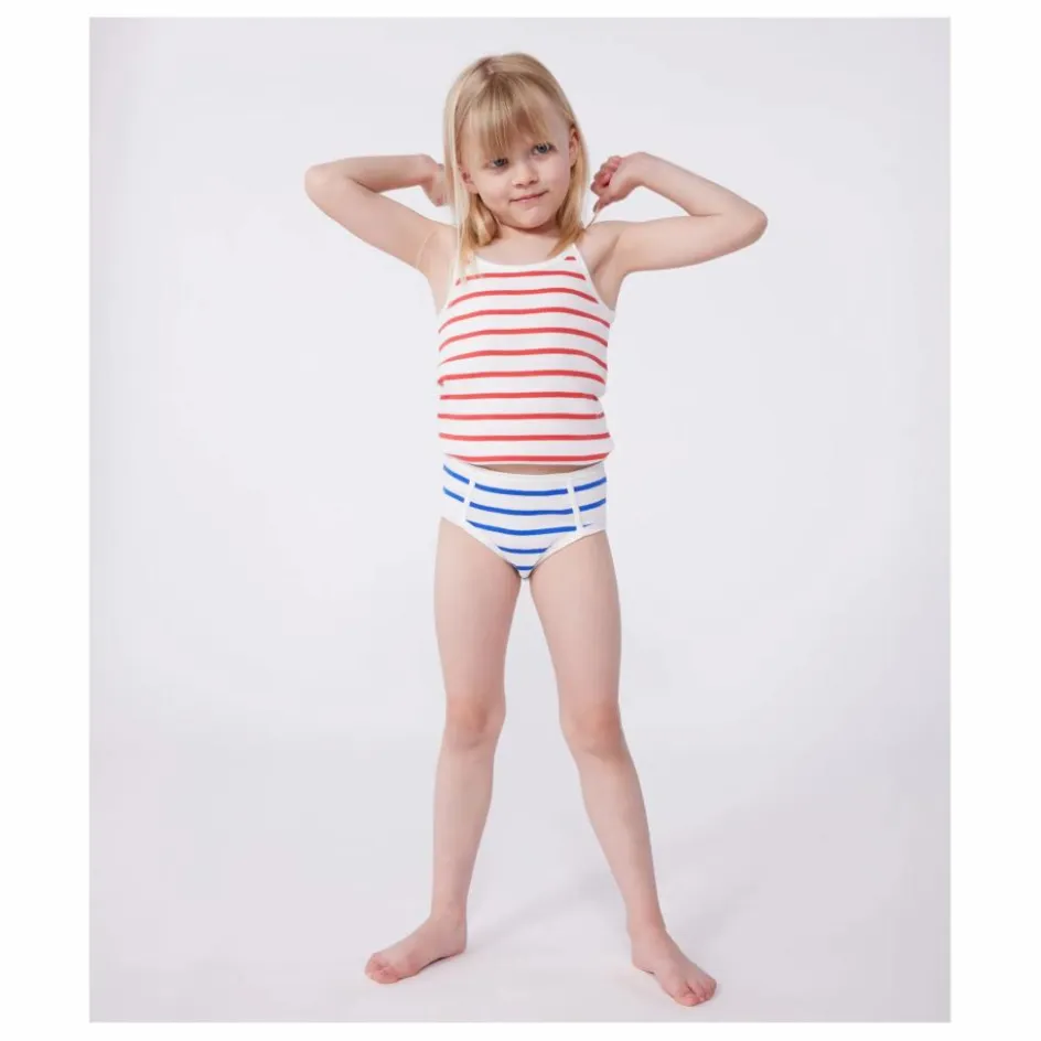Petit Bateau Lot 2 Débardeurs Marinière Coton Bio ||Enfant Blouses, T-Shirts