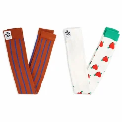 Enfant Mini Rodini Pantalons Jeggings*Lot 2 Leggings Coeur Coton Bio |