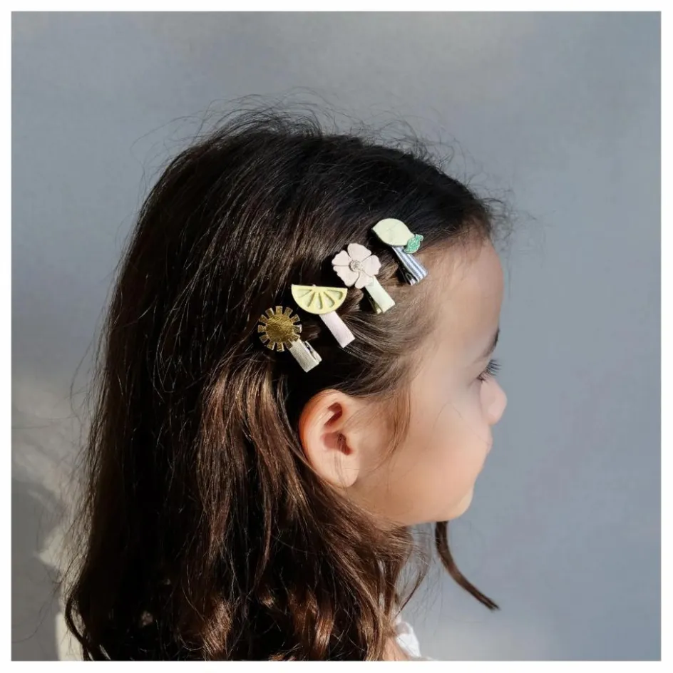 Best Mimi & Lula Lot 8 Mini Barrettes Amalfi | Jaune