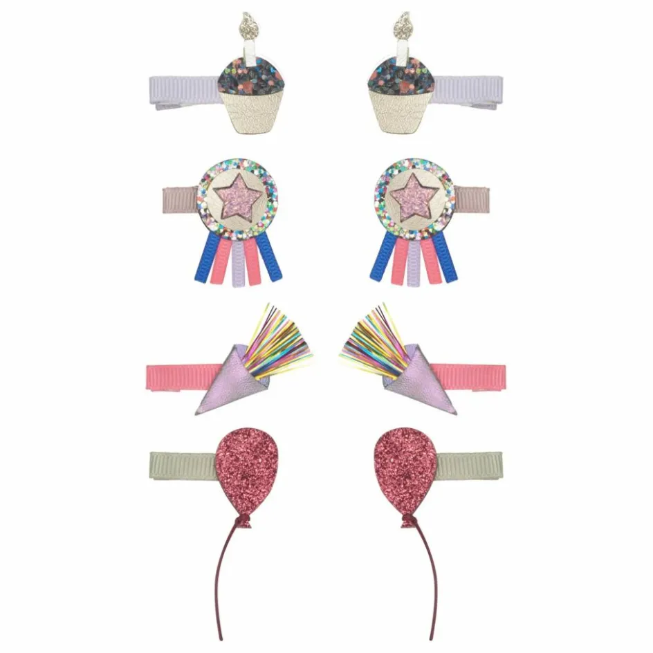 Enfant Mimi & Lula Accessoires De Mode*Lot 8 Mini Barrettes Birthday |
