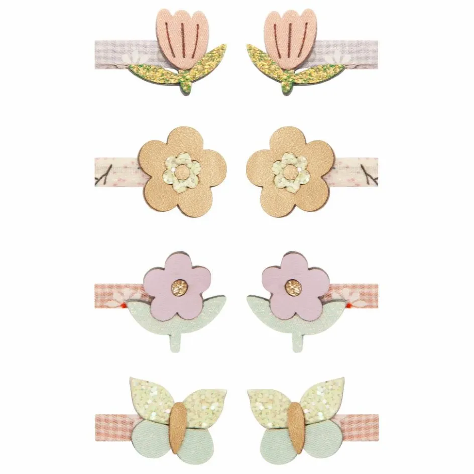 Best Lot 8 Mini Barrettes Bouquet | Lilas Enfant Accessoires De Mode