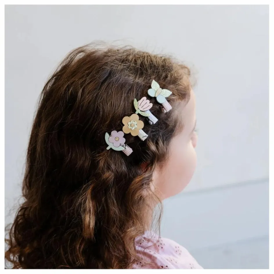 Best Lot 8 Mini Barrettes Bouquet | Lilas Enfant Accessoires De Mode