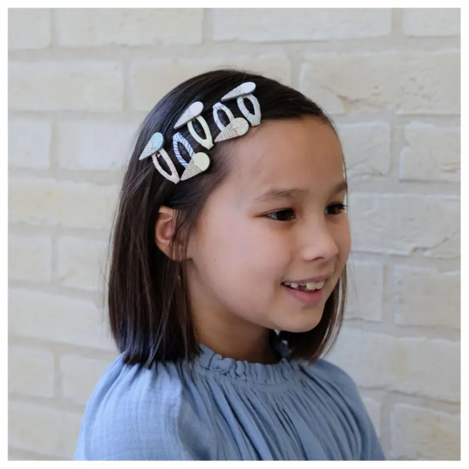 Enfant Mimi & Lula Accessoires De Mode*Lot 5 Mini Barrettes Glace |