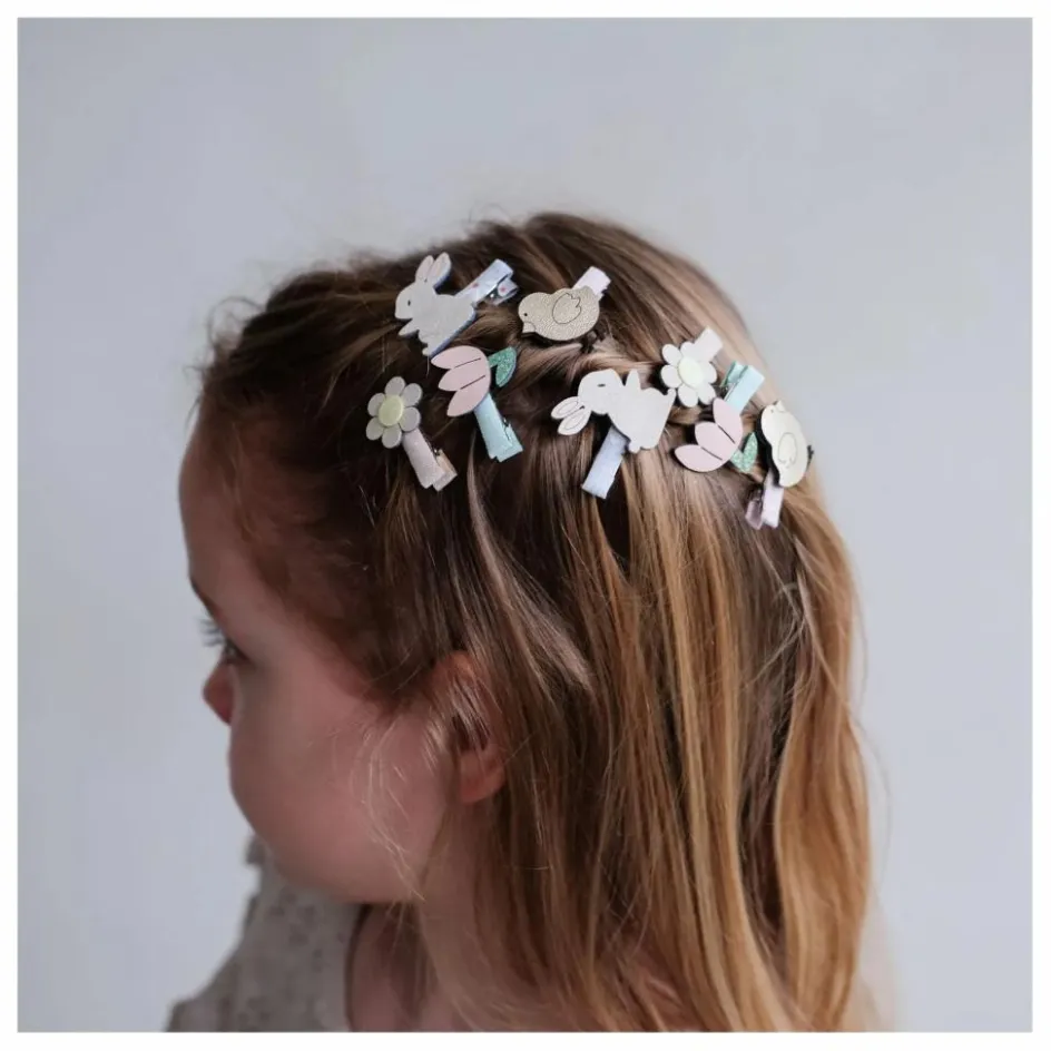 Mimi & Lula Lot 8 Mini Barrettes Pâques | Lilas|Enfant Accessoires De Mode