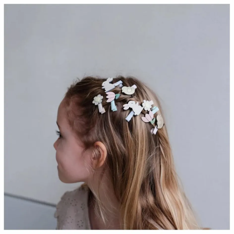 Mimi & Lula Lot 8 Mini Barrettes Pâques | Lilas|Enfant Accessoires De Mode