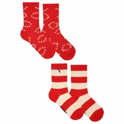 Discount Lot 2 Paires Chaussettes Rayures | Enfant Nuit, Sous-Vêtements|Nuit, Sous-Vêtements