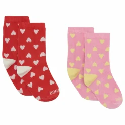 Bonton Pyjamas, Sous-Vêtements*Lot 2 Paires de Chaussettes Cœurs |