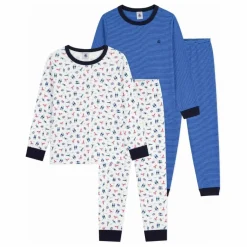 Petit Bateau Lot 2 Pyjamas Bords Contrastés ||Enfant Nuit, Sous-Vêtements