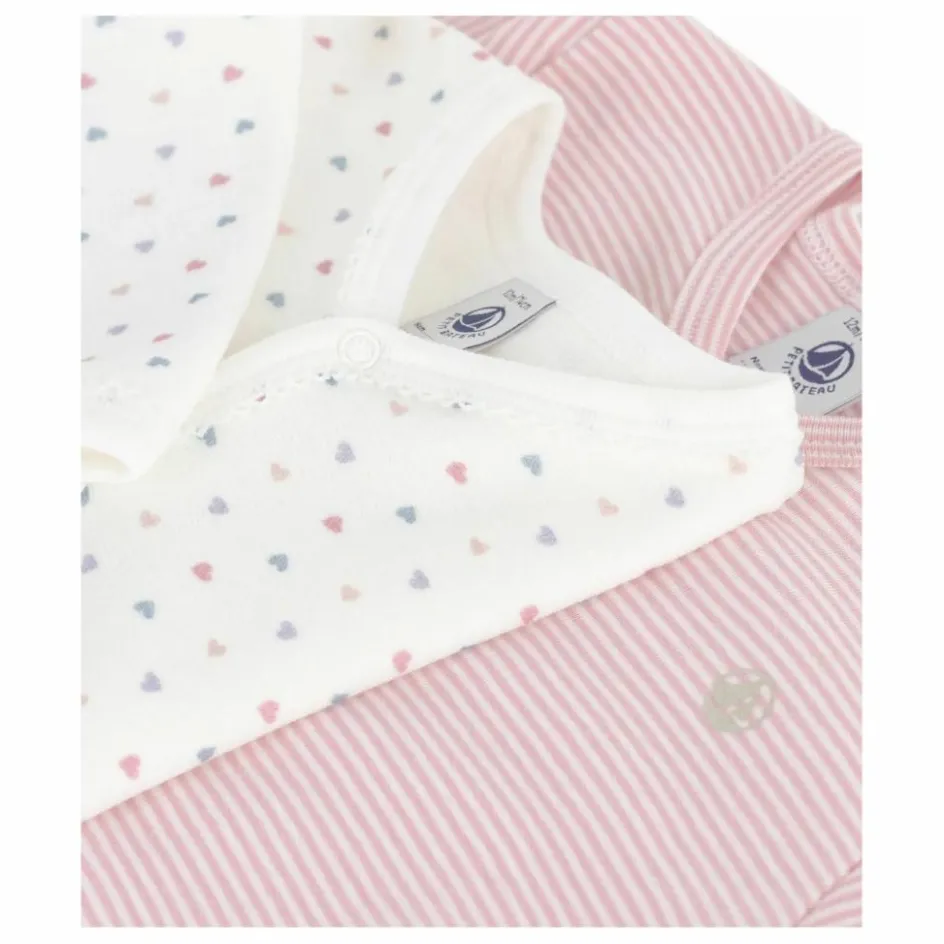 Petit Bateau Lot 2 Pyjamas Cœurs Coton Bio || Pyjamas, Sous-Vêtements|Pyjamas Et Bodies