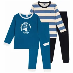 Enfant Petit Bateau Nuit, Sous-Vêtements*Lot 2 Pyjamas Super Slide Dog |