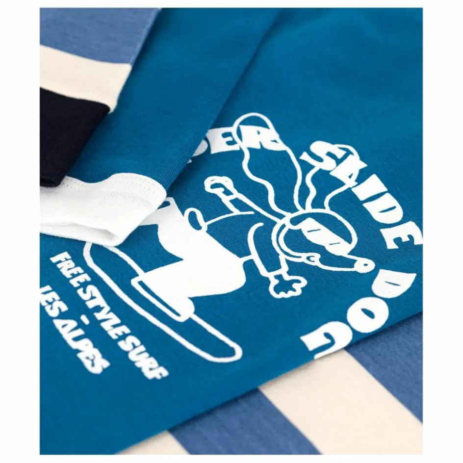 Enfant Petit Bateau Nuit, Sous-Vêtements*Lot 2 Pyjamas Super Slide Dog |