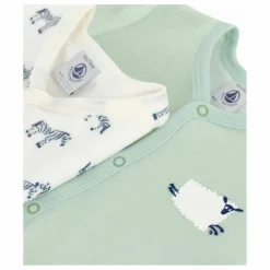 Petit Bateau Pyjamas, Sous-Vêtements|Pyjamas, Sous-Vêtements*Lot 2 Pyjamas Zèbres Coton Bio |