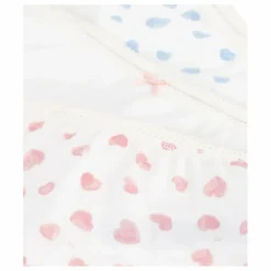 Enfant Petit Bateau Nuit, Sous-Vêtements*Lot 3 Shorties Cœurs Coton Bio |