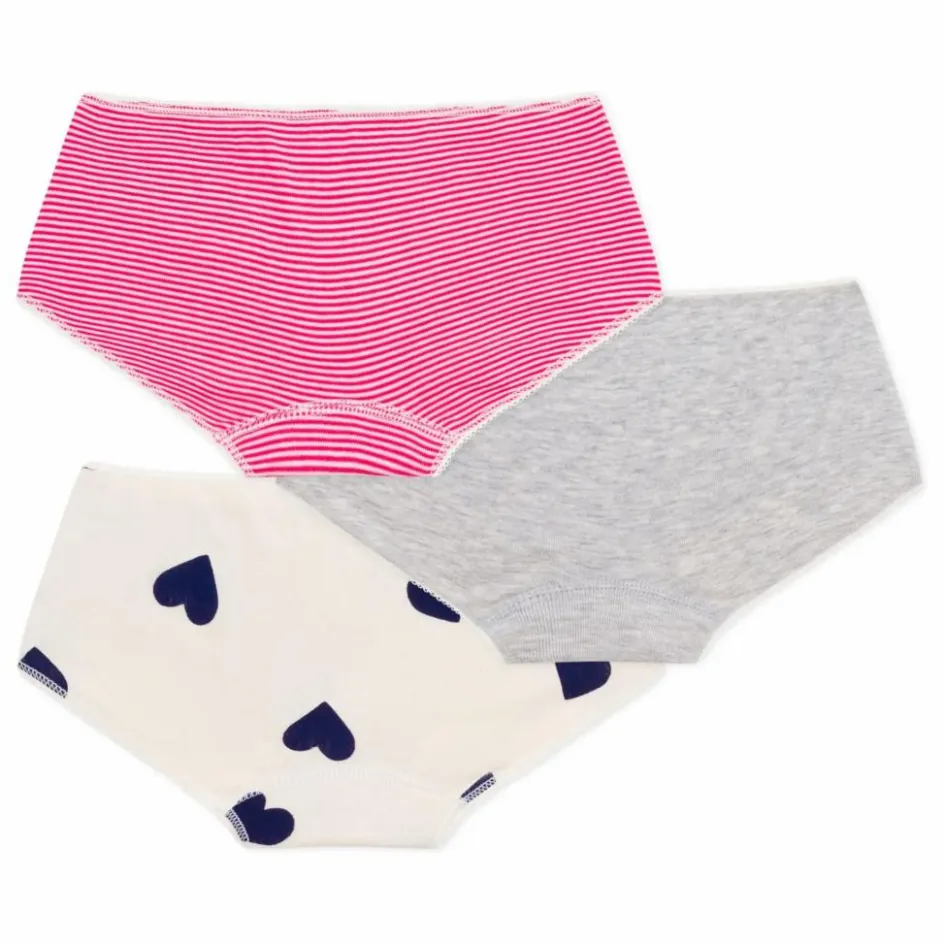 Enfant Petit Bateau Nuit, Sous-Vêtements|Nuit, Sous-Vêtements*Lot 3 Shorties Rayés |