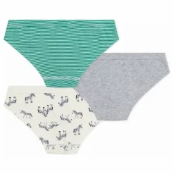 Petit Bateau Lot 3 Slips Zèbres ||Enfant Nuit, Sous-Vêtements