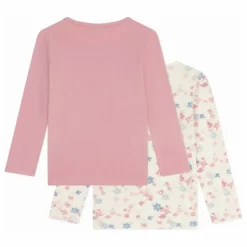 Enfant Petit Bateau Blouses, T-Shirts*Lot 2 T-shirts Fleuris Coton Bio |