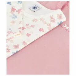 Enfant Petit Bateau Blouses, T-Shirts*Lot 2 T-shirts Fleuris Coton Bio |