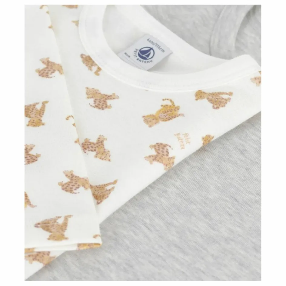 Petit Bateau Lot 2 T-shirts Guépards ||Enfant Blouses, T-Shirts|T-Shirts, Chemises