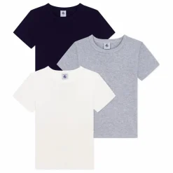 Petit Bateau Lot 3 T-shirts Manches Courtes Unis ||Enfant T-Shirts, Chemises|T-Shirts, Chemises