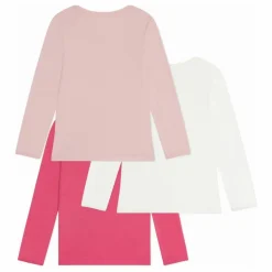 Discount Lot 3 T-shirts Unis Girly Coton Bio | Enfant Blouses, T-Shirts