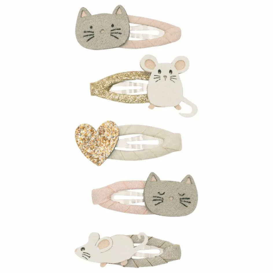 Mimi & Lula Lot de 5 Barrettes Chat ||Enfant Accessoires De Mode