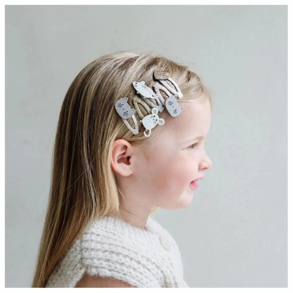 Mimi & Lula Lot de 5 Barrettes Chat ||Enfant Accessoires De Mode