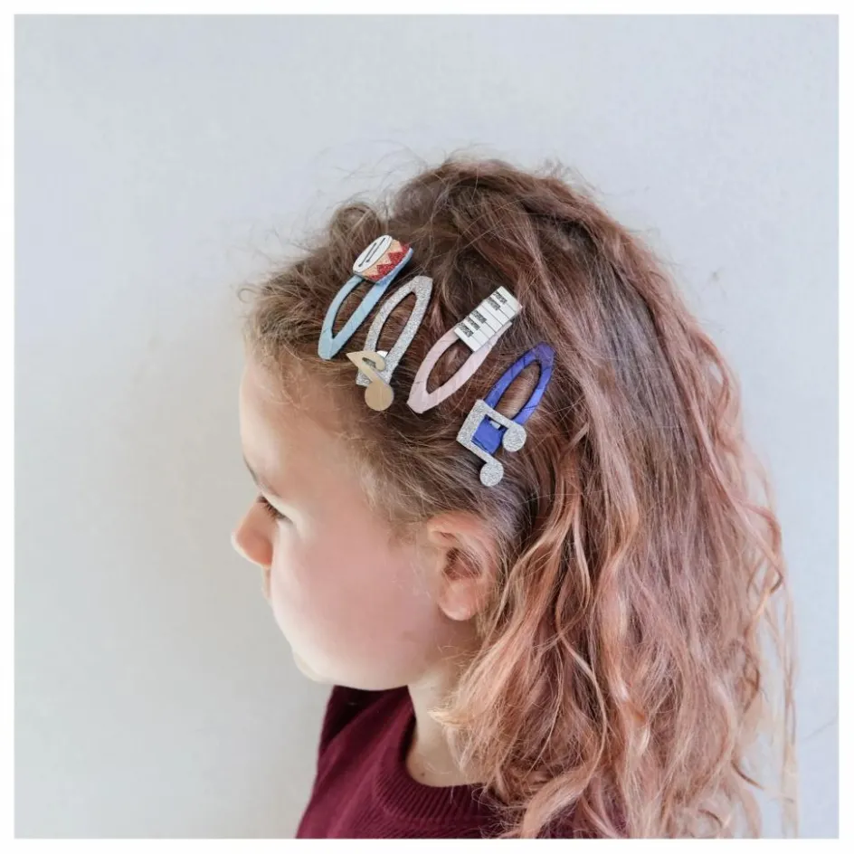 Mimi & Lula Lot de 4 Barrettes Music ||Enfant Accessoires De Mode