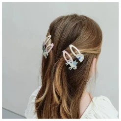 New Lot de 4 Barrettes Unicorn | Enfant Accessoires De Mode