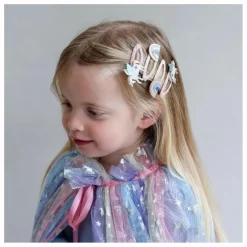 New Lot de 4 Barrettes Unicorn | Enfant Accessoires De Mode