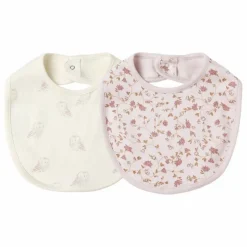 Clearance Lot de 2 Bavoirs Snap Coton Bio | Lilas Bavoirs|Bavoirs, Langes