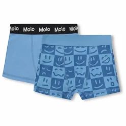 Molo Lot de 2 Caleçons Justin Damier Coton Bio ||Enfant Nuit, Sous-Vêtements|Nuit, Sous-Vêtements