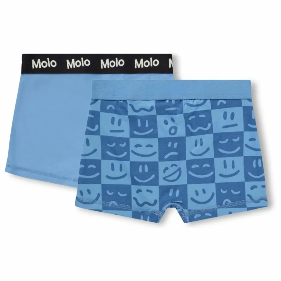 Molo Lot de 2 Caleçons Justin Damier Coton Bio ||Enfant Nuit, Sous-Vêtements|Nuit, Sous-Vêtements