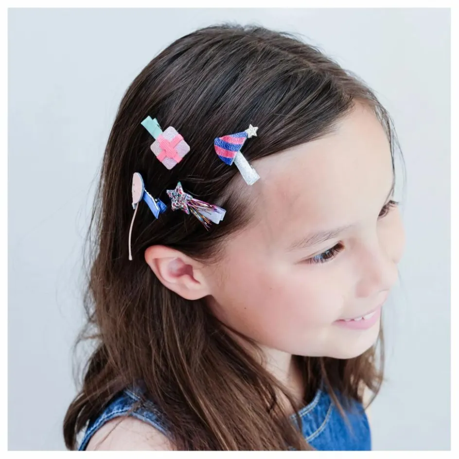 Sale Mimi & Lula Lot de 8 Mini Barrettes B'day Party | Rose