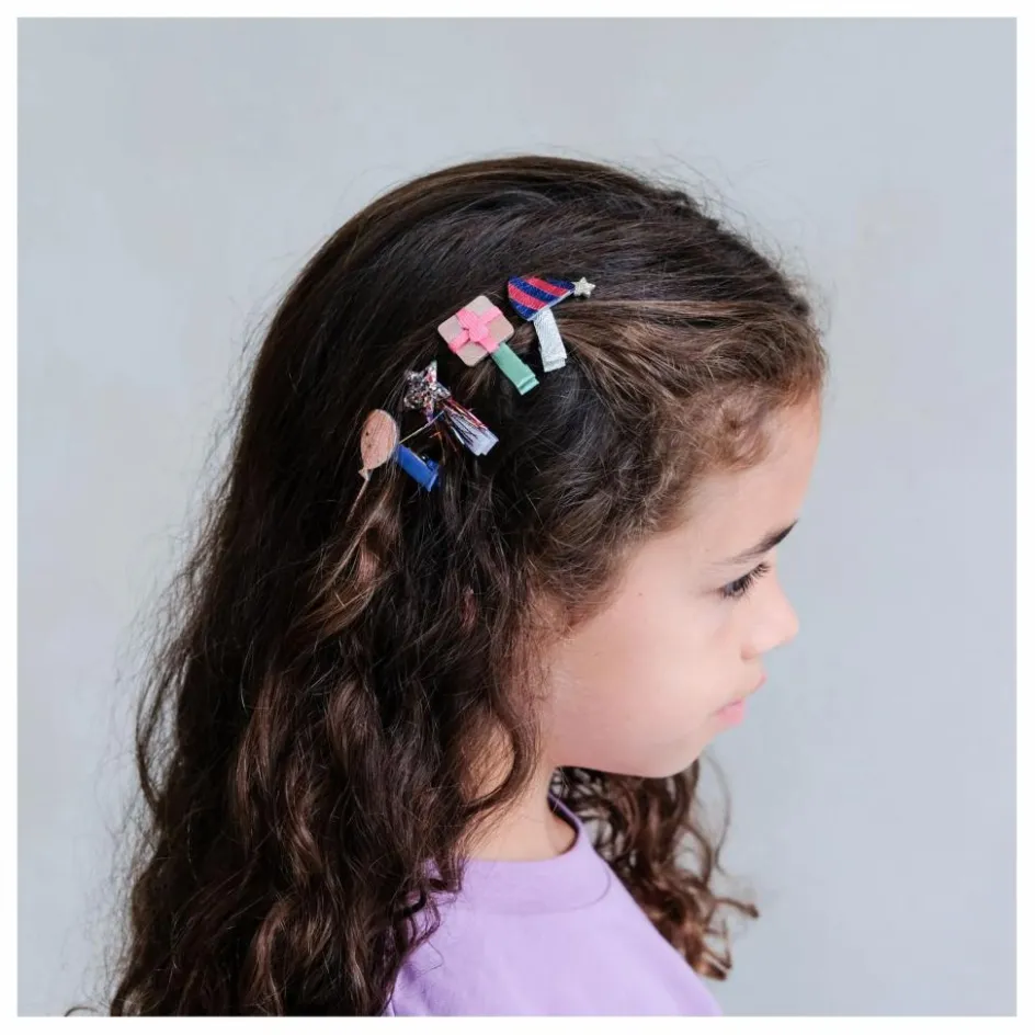 Sale Mimi & Lula Lot de 8 Mini Barrettes B'day Party | Rose