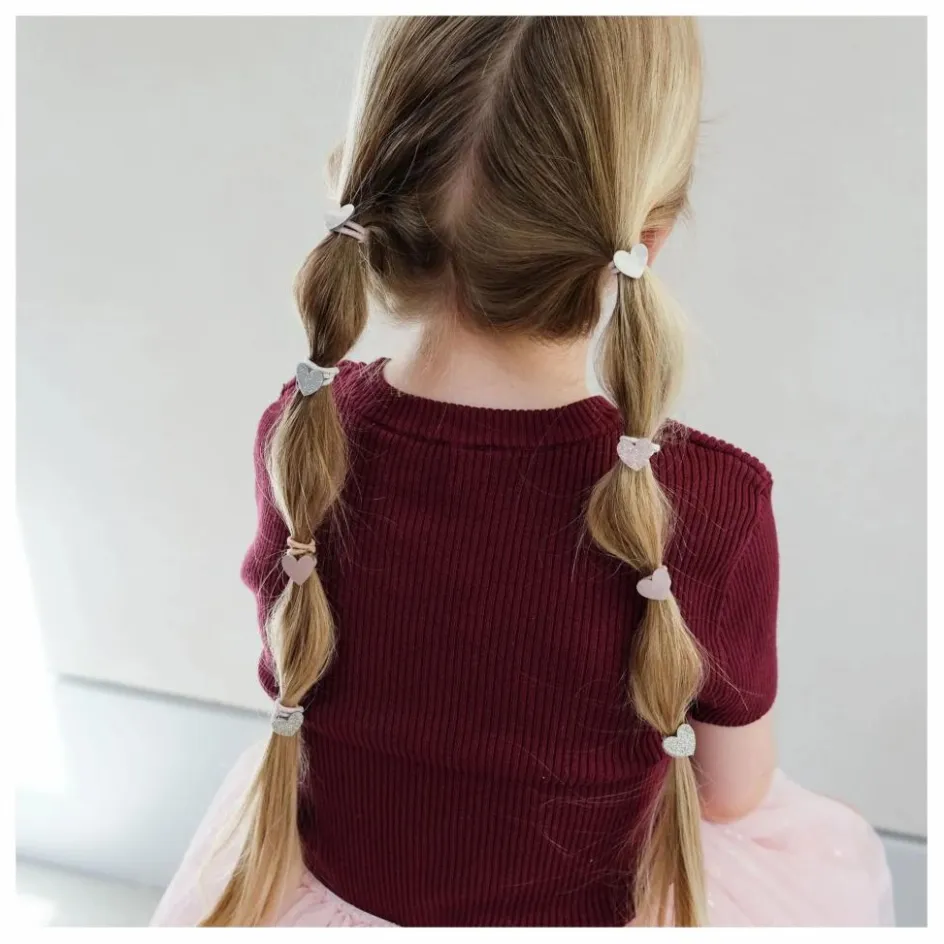 Sale Mimi & Lula Lot de 8 Mini Chouchous Cœur | Doré