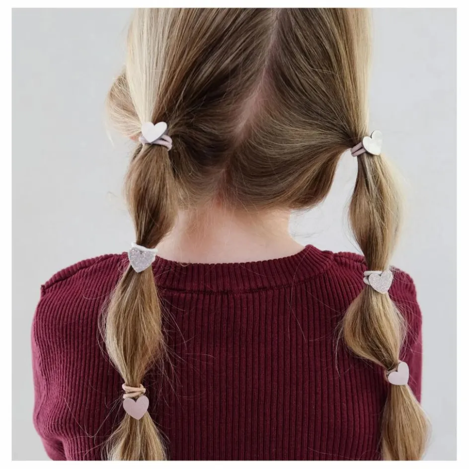Sale Mimi & Lula Lot de 8 Mini Chouchous Cœur | Doré