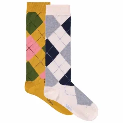New Molo Lot de 2 Paires de Chausettes Norvina | Rose pâle