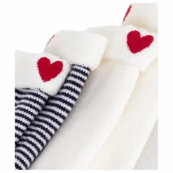 Best Petit Bateau Lot de 2 Paires de Chaussettes Rayées | Blanc