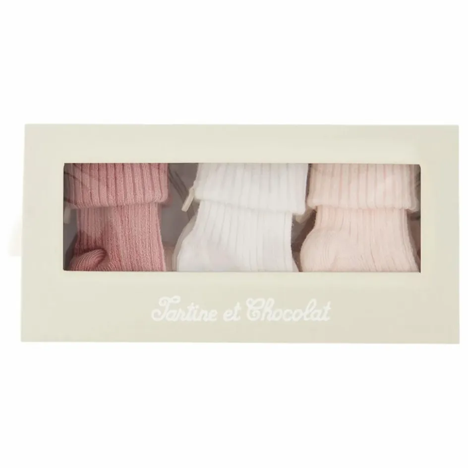 Tartine et Chocolat Lot de 3 Paires de Chaussettes || Pyjamas, Sous-Vêtements