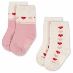 Hot Lot de 2 Paires de Chaussettes Jacquard Cœurs | Enfant Nuit, Sous-Vêtements|Pyjamas, Sous-Vêtements