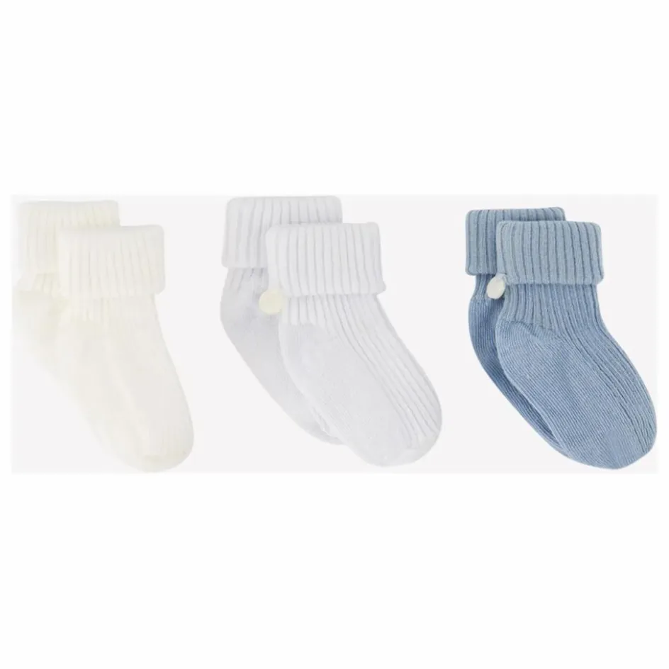 Sale Tartine et Chocolat Lot de 3 Paires de Chaussettes | Bleu horizon