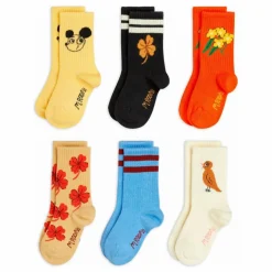 Enfant Mini Rodini Nuit, Sous-Vêtements|Nuit, Sous-Vêtements*Lot de 6 Paires de Chaussettes Clover Coton Bio |