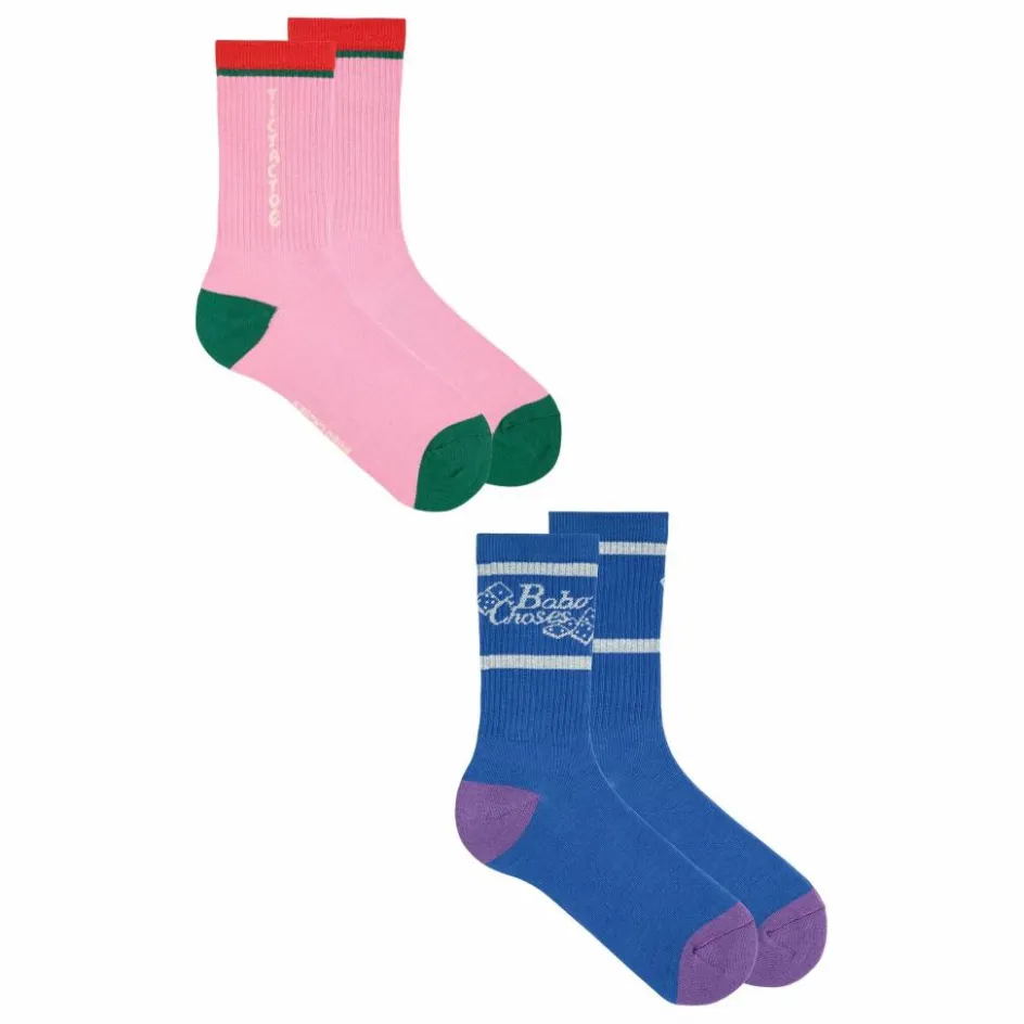 Femme Bobo Choses Lingerie, Chaussettes*Lot de 2 Paires de Chaussettes Tic Tac Toe - Collection Femme |