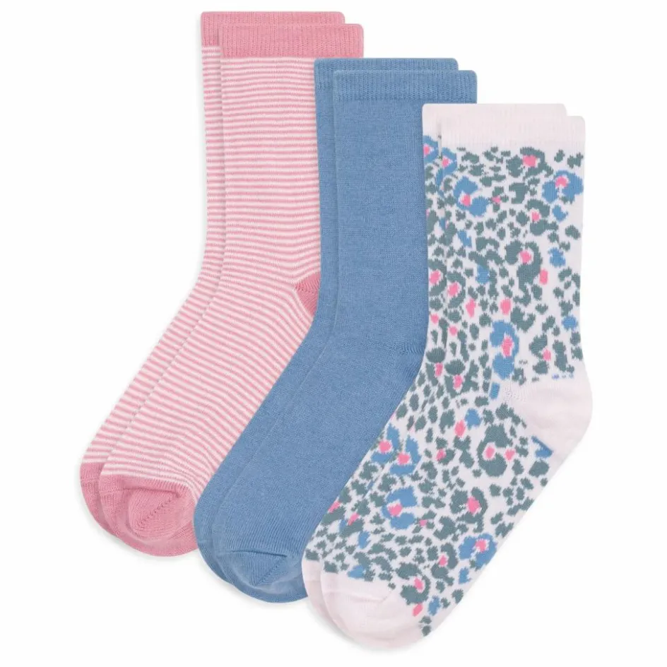 Enfant Petit Bateau Nuit, Sous-Vêtements|Nuit, Sous-Vêtements*Lot de 3 Paires de Chaussettes Fleuries |